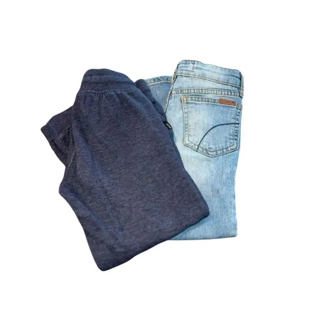 Joe’s Jeans Kids + Jogger Sweatpants Bundle Size Small Denim + Lounge Set